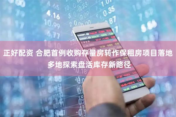 正好配资 合肥首例收购存量房转作保租房项目落地 多地探索盘活库存新路径